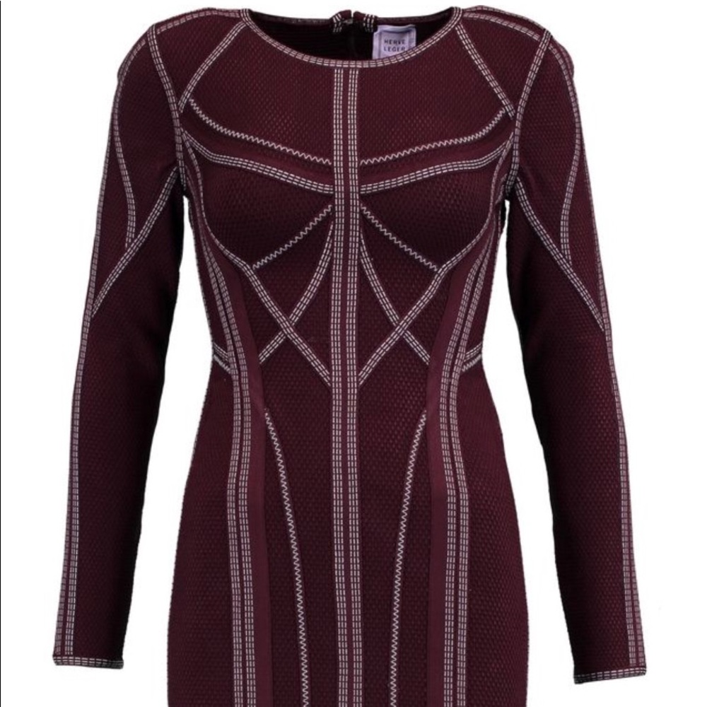 Herve Leger Elaina Metallic Bandage Dress NWT XS